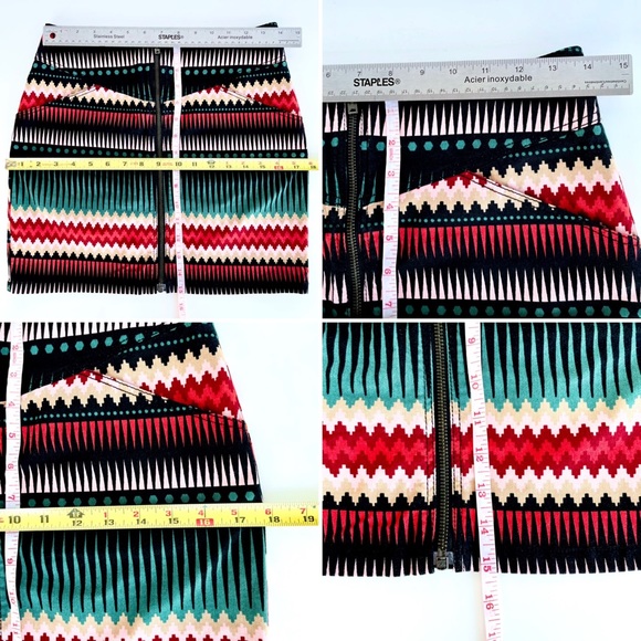 Divided / H&M Colourful Geometric Aztec Patterned Mini Skirt - Picture 13 of 14